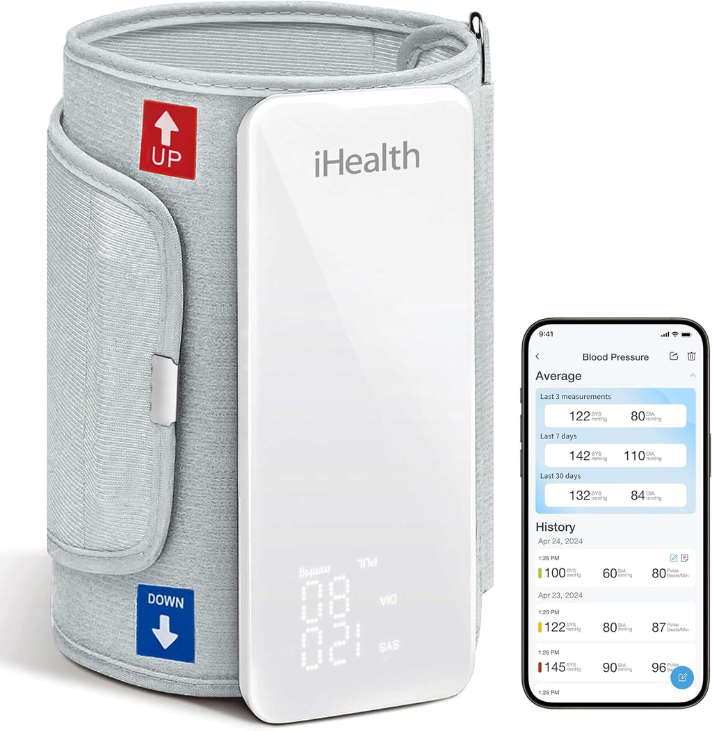 iHealth Neo Upper Arm Blood Pressure Monitor with Bluetooth App for iOS and Android

