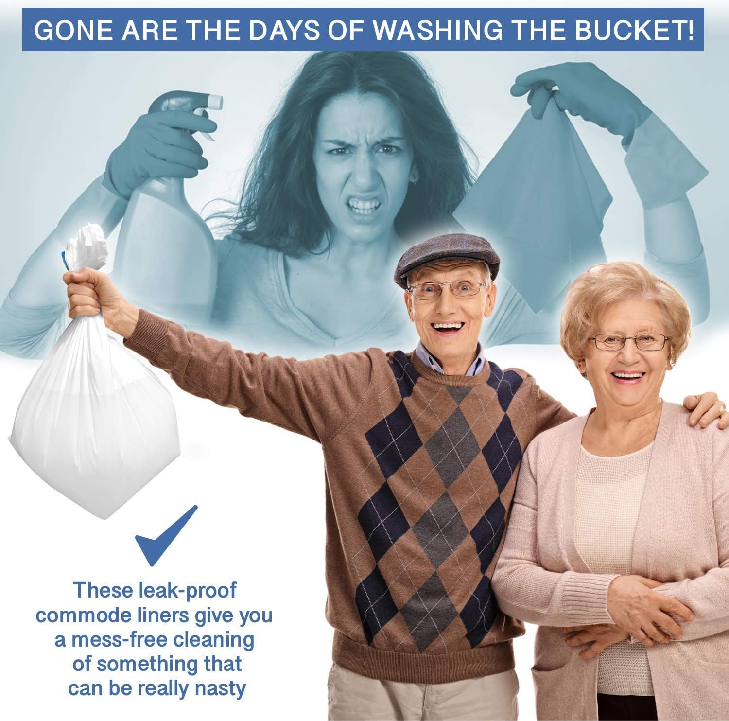 Commode Liners Portable Toilet Bags Disposable Bedside Commode Potty Liners


