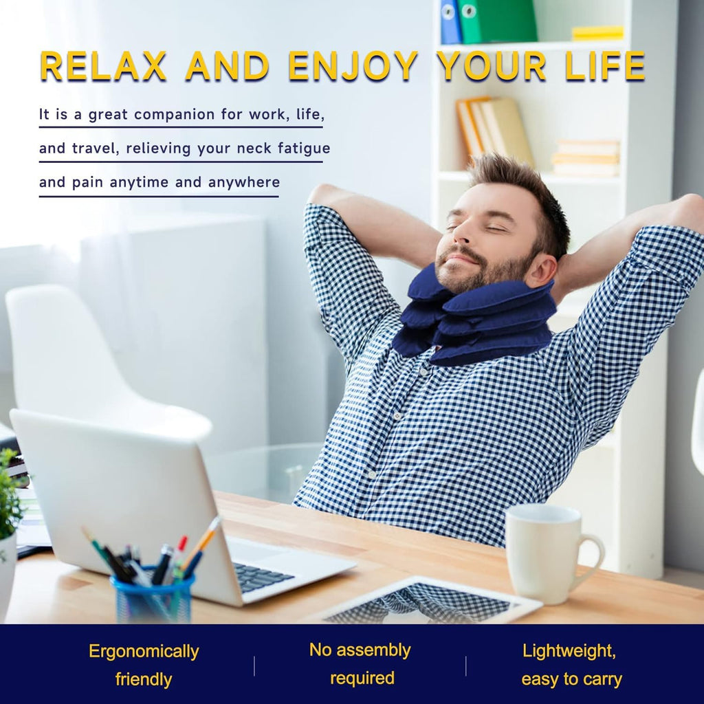 Inflatable Neck Stretcher Cervical Traction Device for Neck Pain Relief

