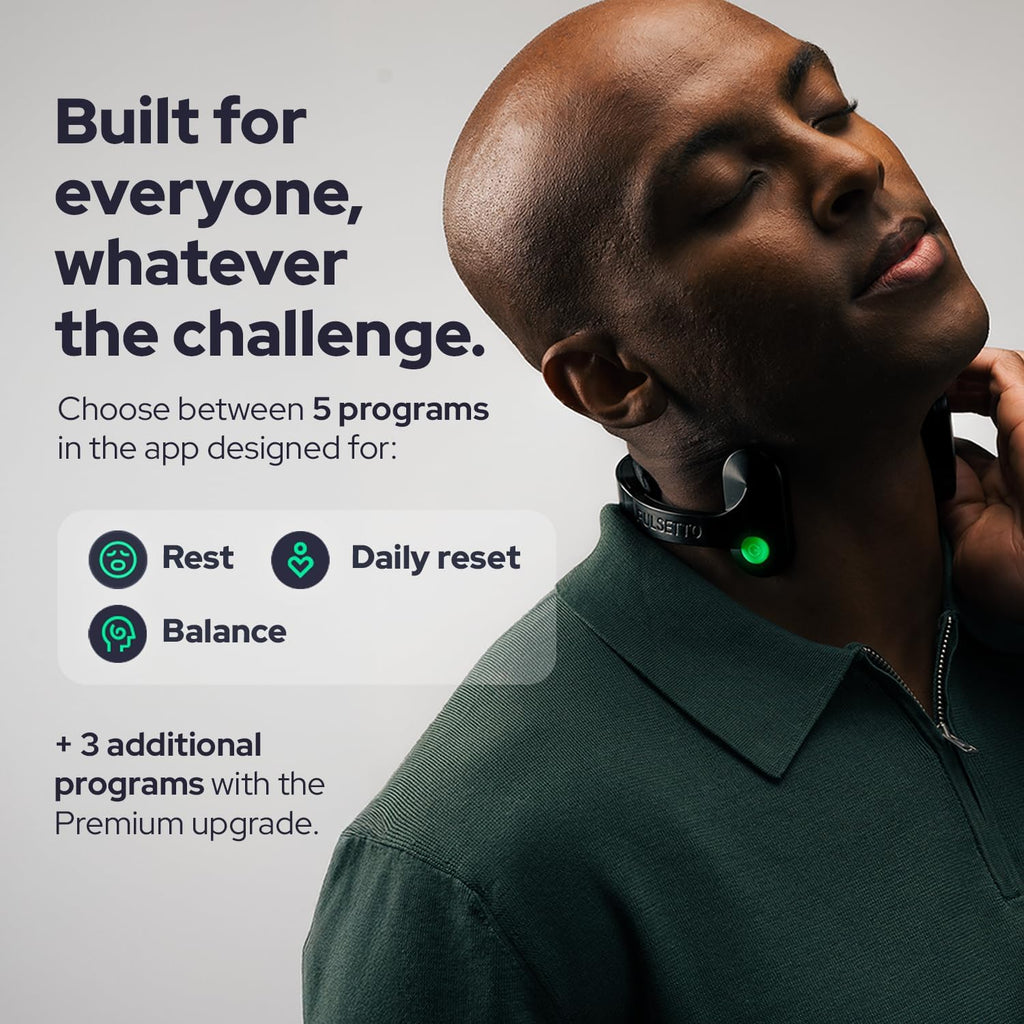 Pulsetto FIT (V2) Wellness Wearable for Relaxation, Sleep & Daily Wellness Support

