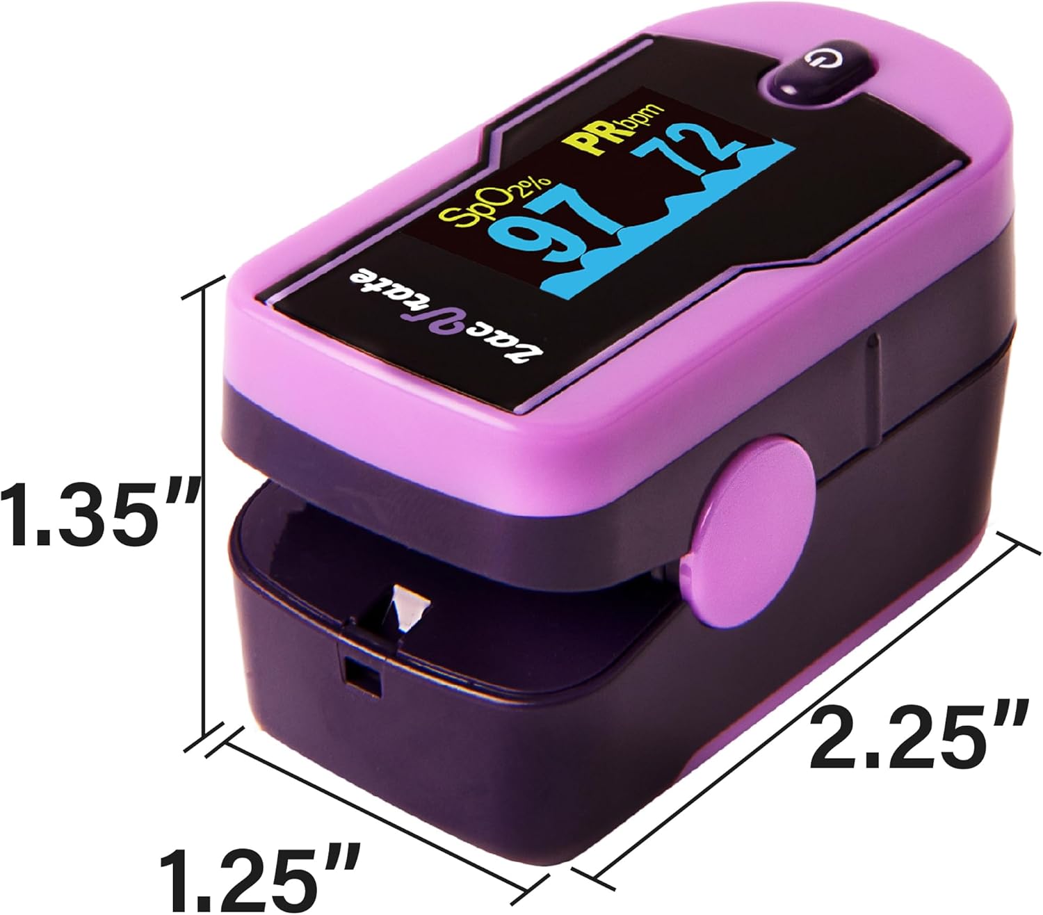 Zacurate 500E Fingertip Pulse Oximeter with OLED Display for SpO2 and Pulse Rate


