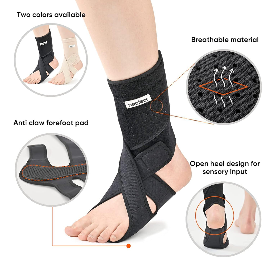 NEOFECT Drop Foot Brace Adjustable AFO Ankle Brace for Walking and Stroke Recovery

