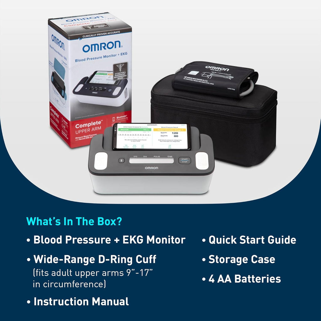 OMRON Complete 2-in-1 Upper Arm Blood Pressure Monitor with EKG


