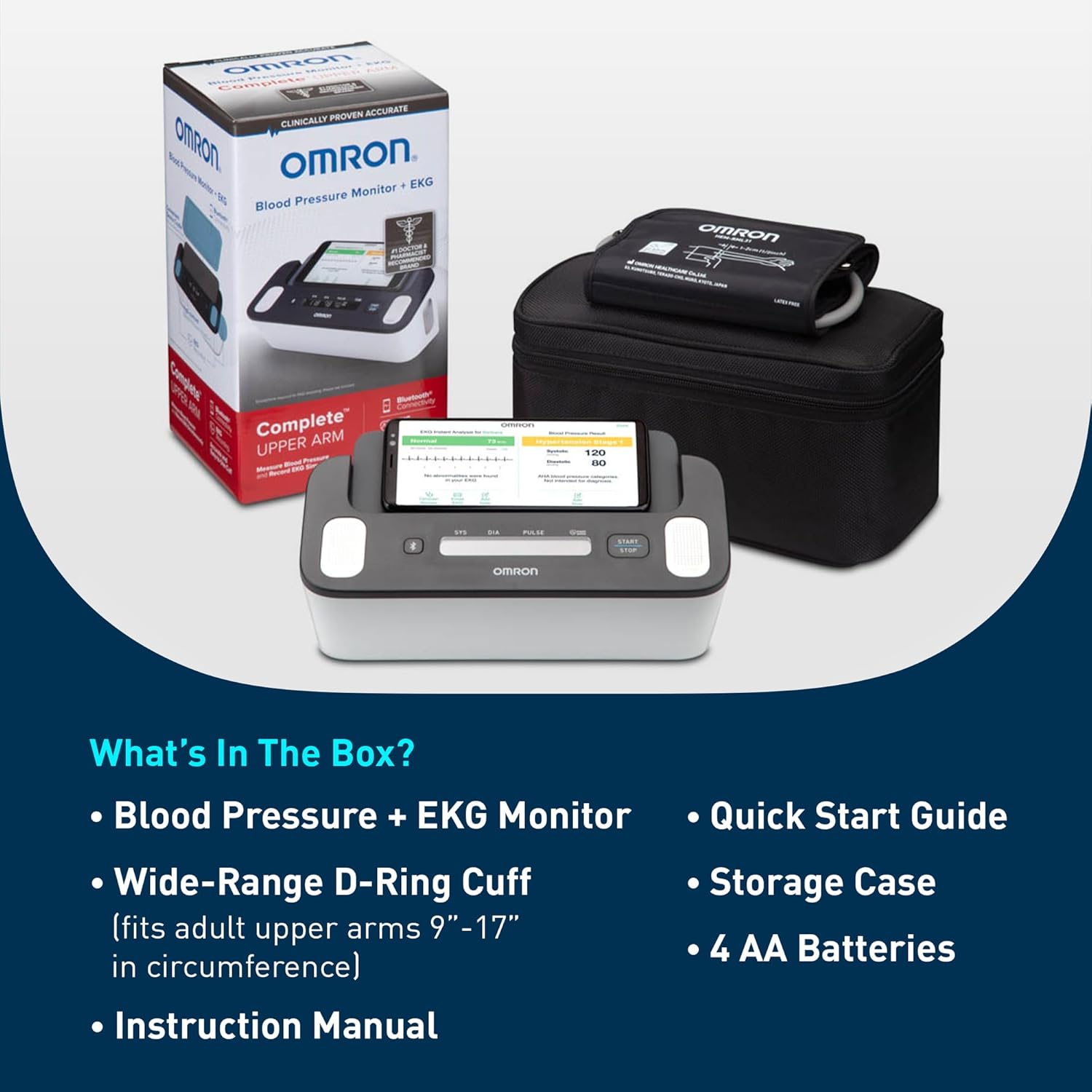 OMRON Complete 2-in-1 Upper Arm Blood Pressure Monitor with EKG

