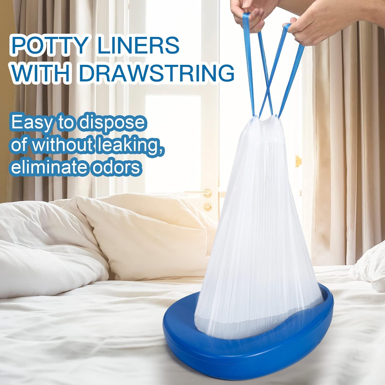 ONEDONE Bed Pan Set with Disposable Liners and Super Absorbent Pads

