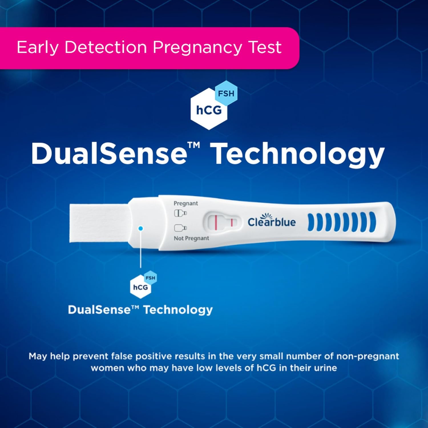 Clearblue Early Pregnancy Test Kit with Digital Results and hCG Tests, At-Home

