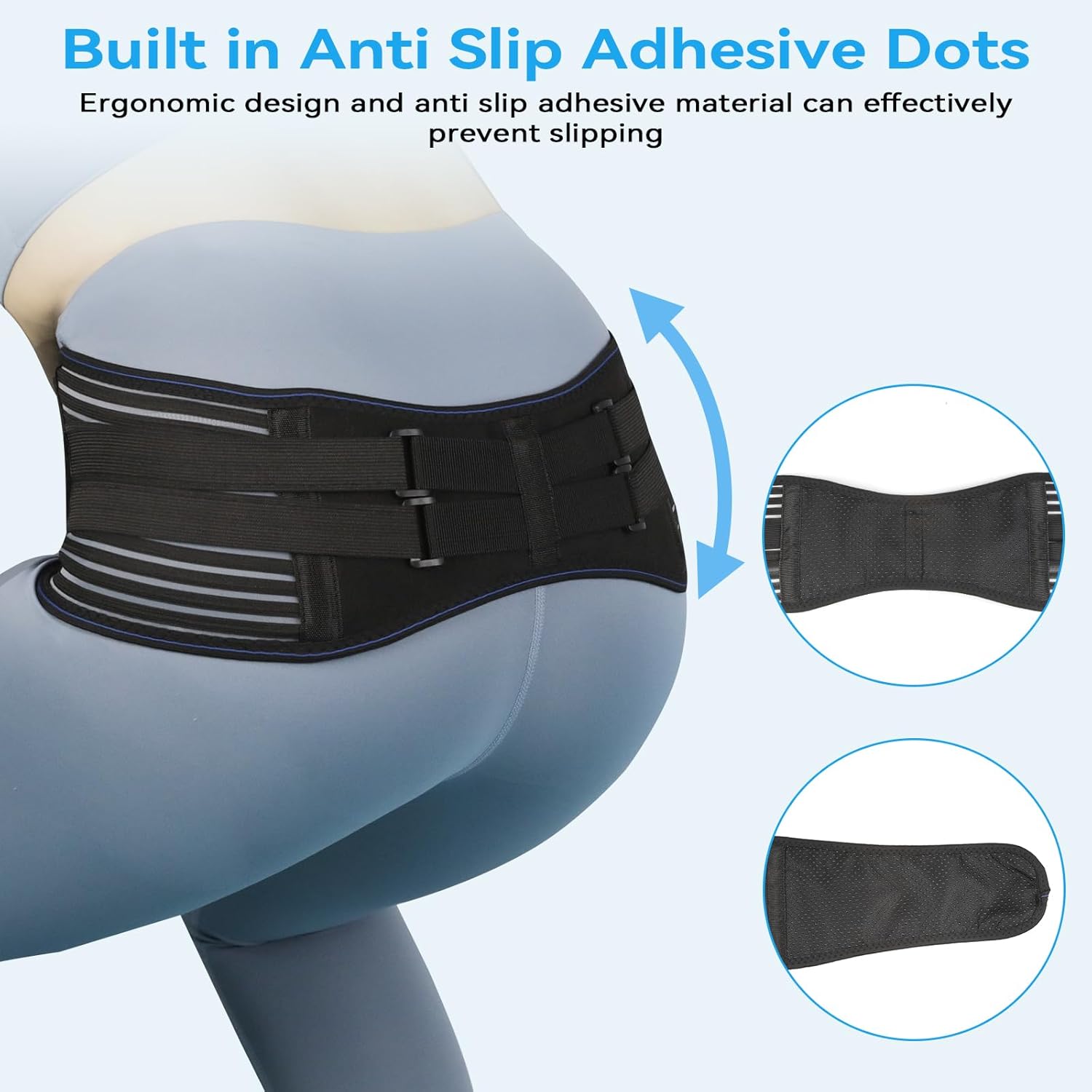 Sacroiliac Hip Belt SI Joint Support Brace for Lower Back Pain Relief, Adjustable

