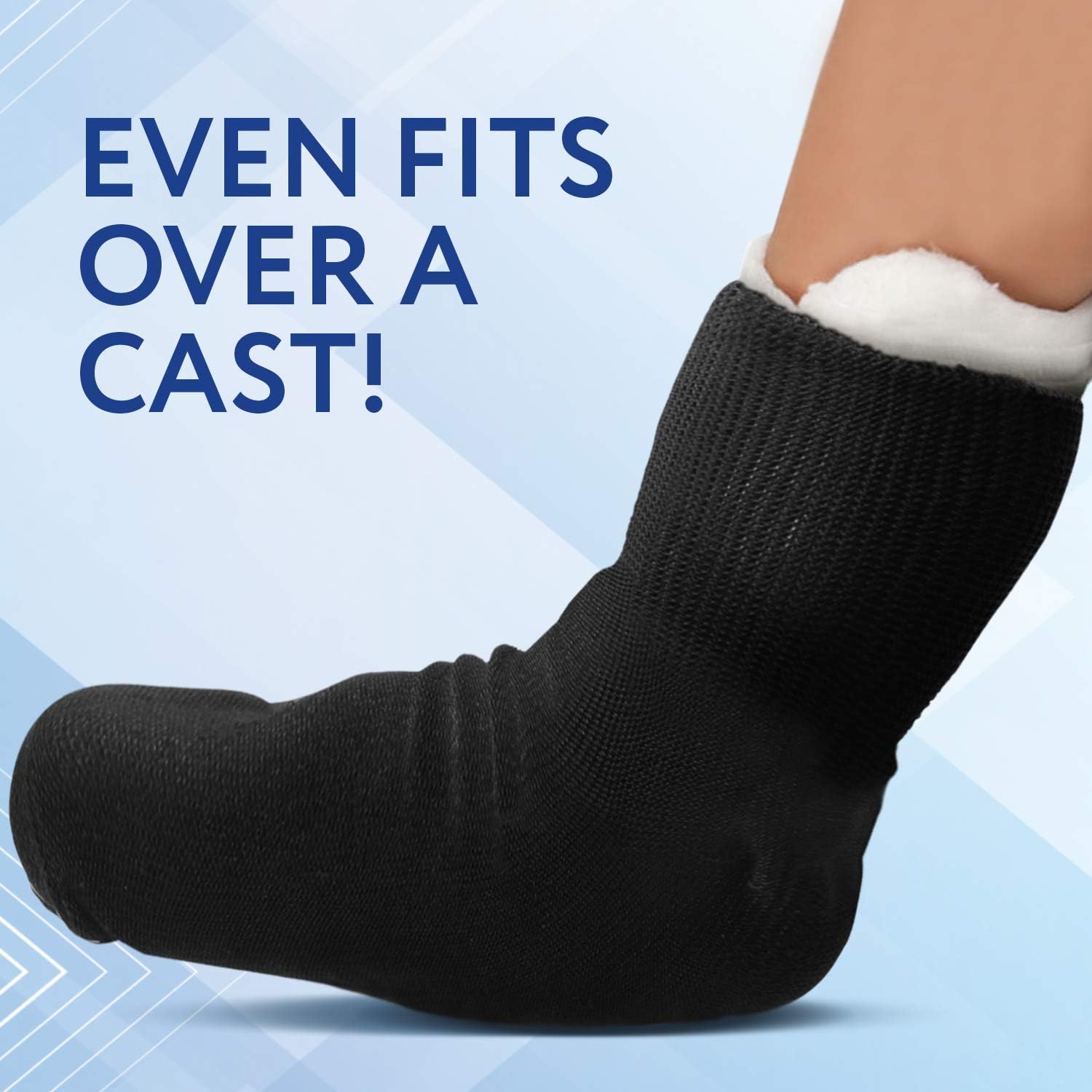 IMPRESA Extra Wide Ankle Socks for Men and Women, Stretch Cotton Blend

