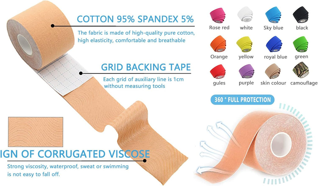 SOON GO Kinesiology Elastic Support for Muscles and Joints, Waterproof Breathable

