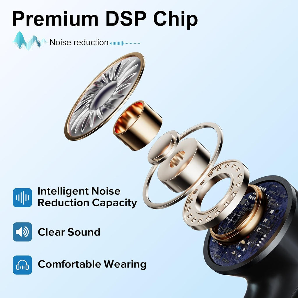 Mini Rechargeable OTC Hearing Aids for Adults, Noise Cancelling, LED Display

