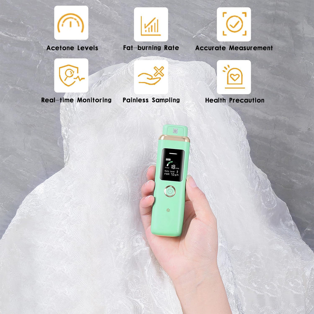 Ketone Breath Analyzer Meter for Acetone Monitoring, Keto Breath Ketosis Tester

