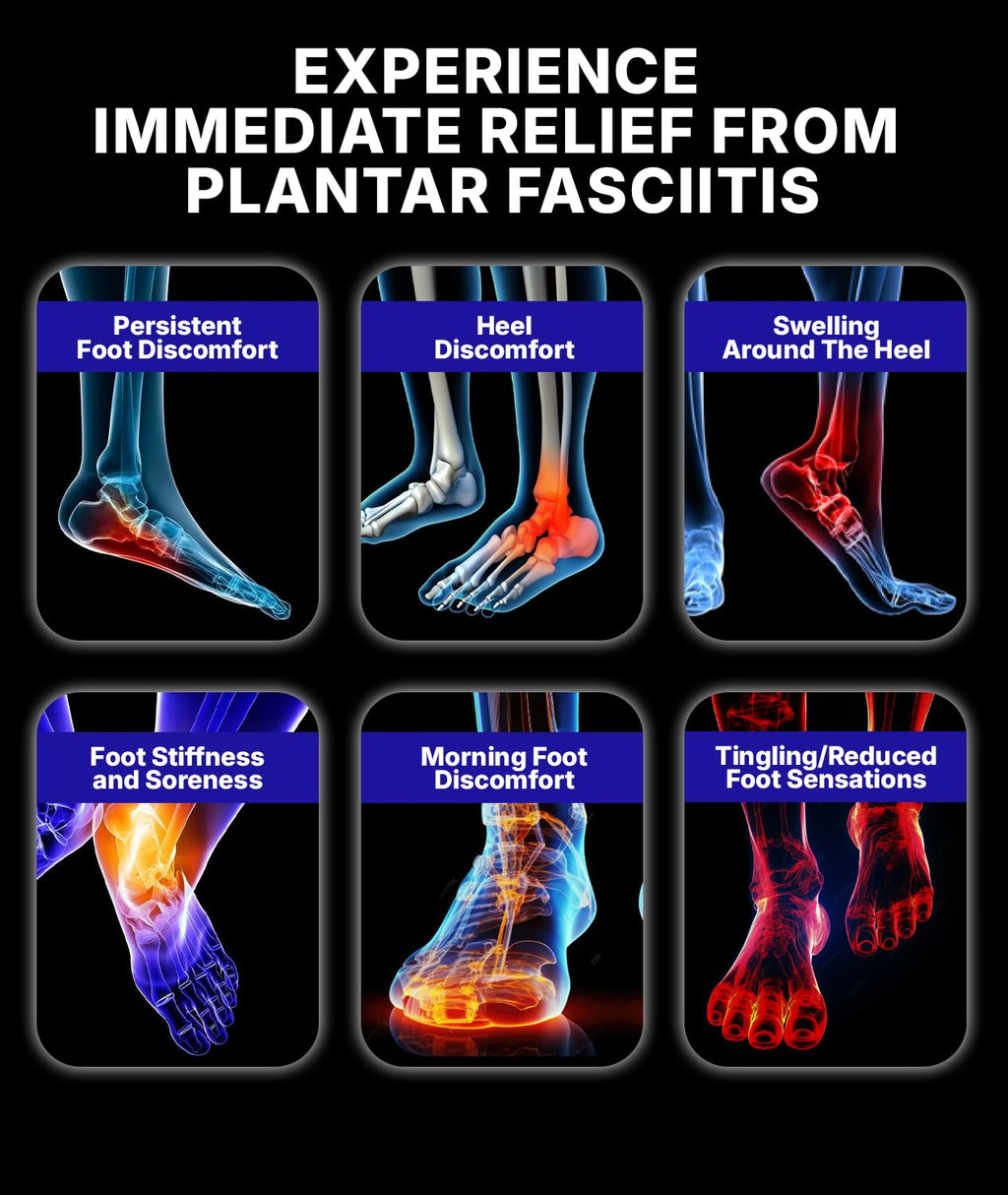 Koprez Plantar Fasciitis Sleeve with Ankle Compression Support, Breathable Brace

