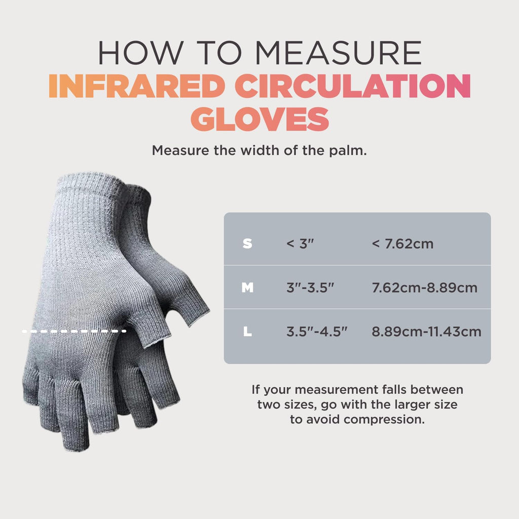 Incrediwear Fingerless Circulation Gloves for Arthritis Support

