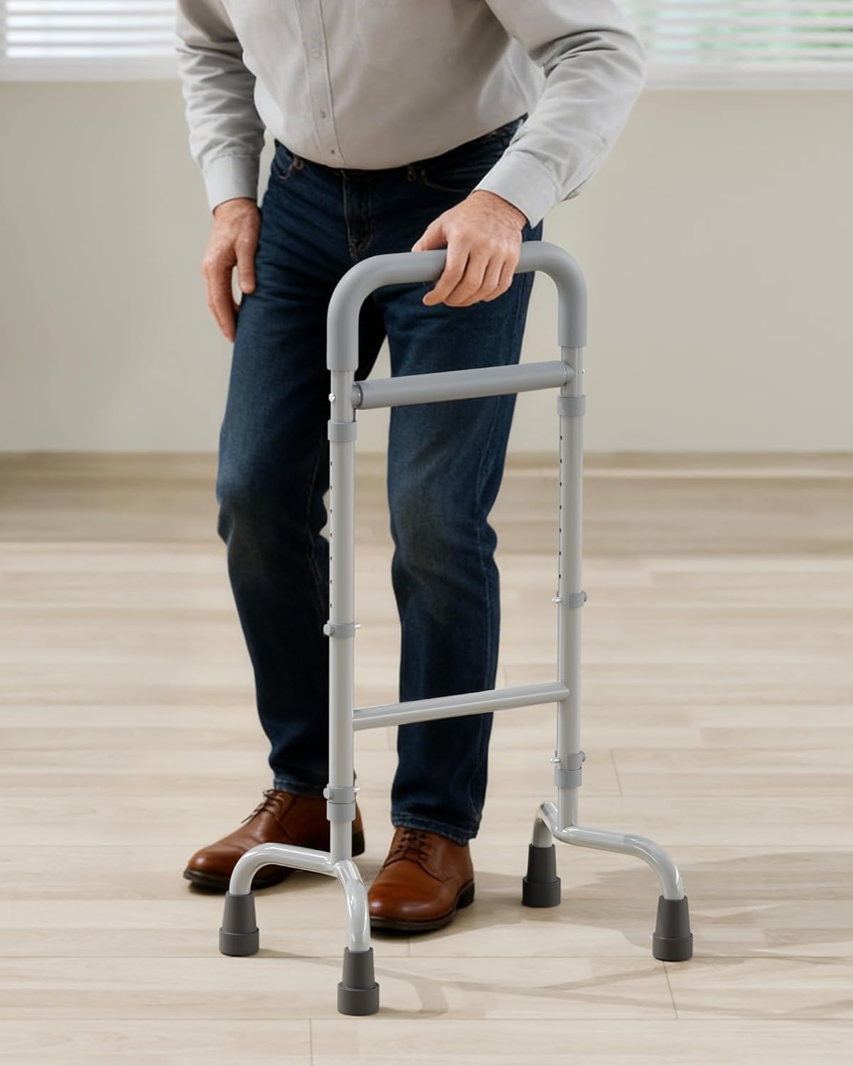 Stand Assist Mobility Aid for Elderly, Height-Adjustable Walking Support

