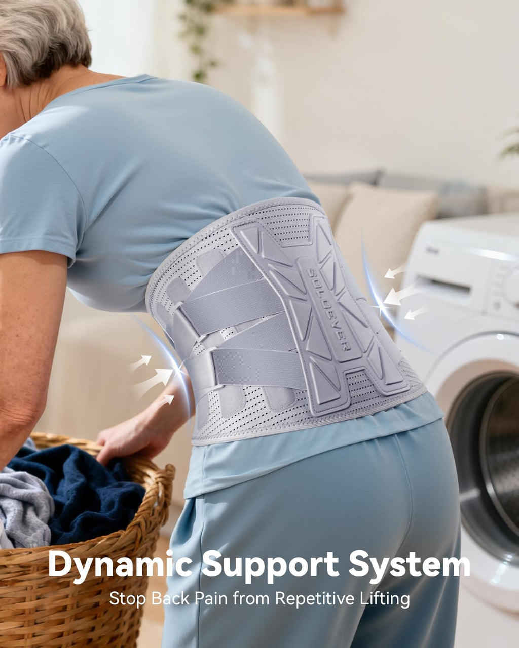 Medical-Grade Back Brace for Women, Lumbar Support Belt for Lower Back Pain Relief

