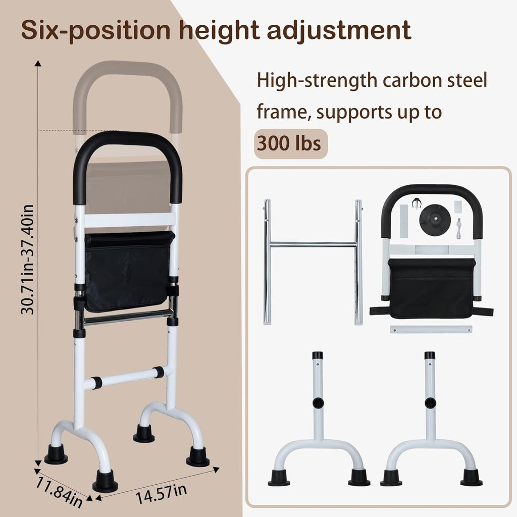 Adjustable Couch Stand Assist Aid with Night Light, Carbon Steel, Up to 300 lb

