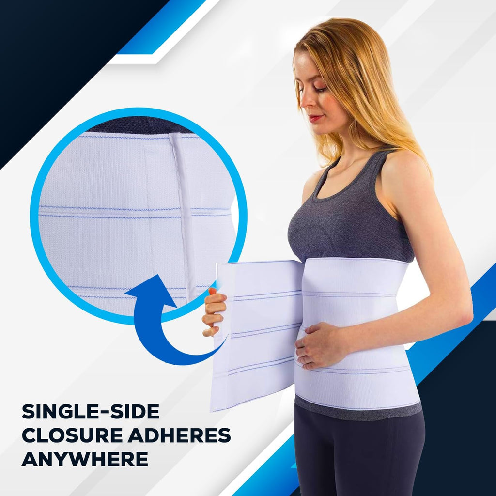 NYOrtho Postpartum Belly Binder, Abdominal Wrap for C-Section Recovery, Latex-Free

