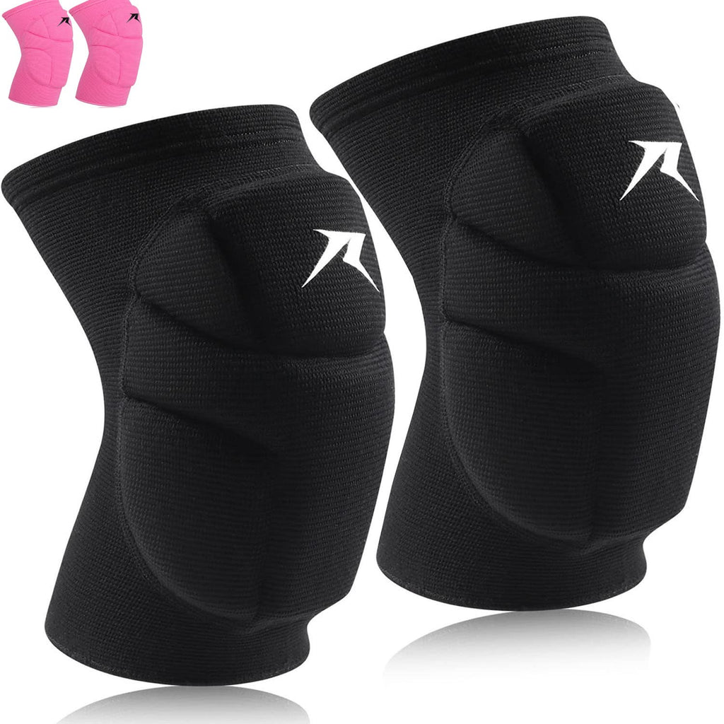 Volleyball Knee Pads Compression Sleeve Support with Shock-Absorbing Contoured Pads

