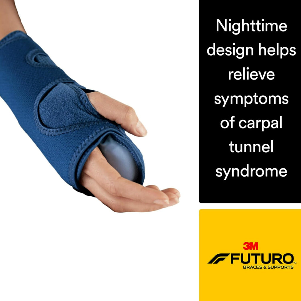 Futuro Night Wrist Sleep Support Brace Adjustable Night Splint for Carpal Tunnel


