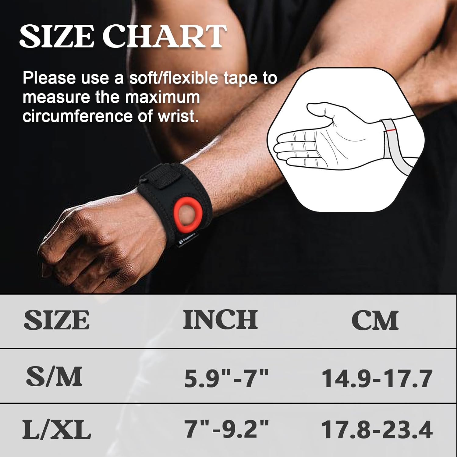 FEAMERO TFCC Wrist Brace Ulnar Compression Support for Ulnar Sided Wrist Pain

