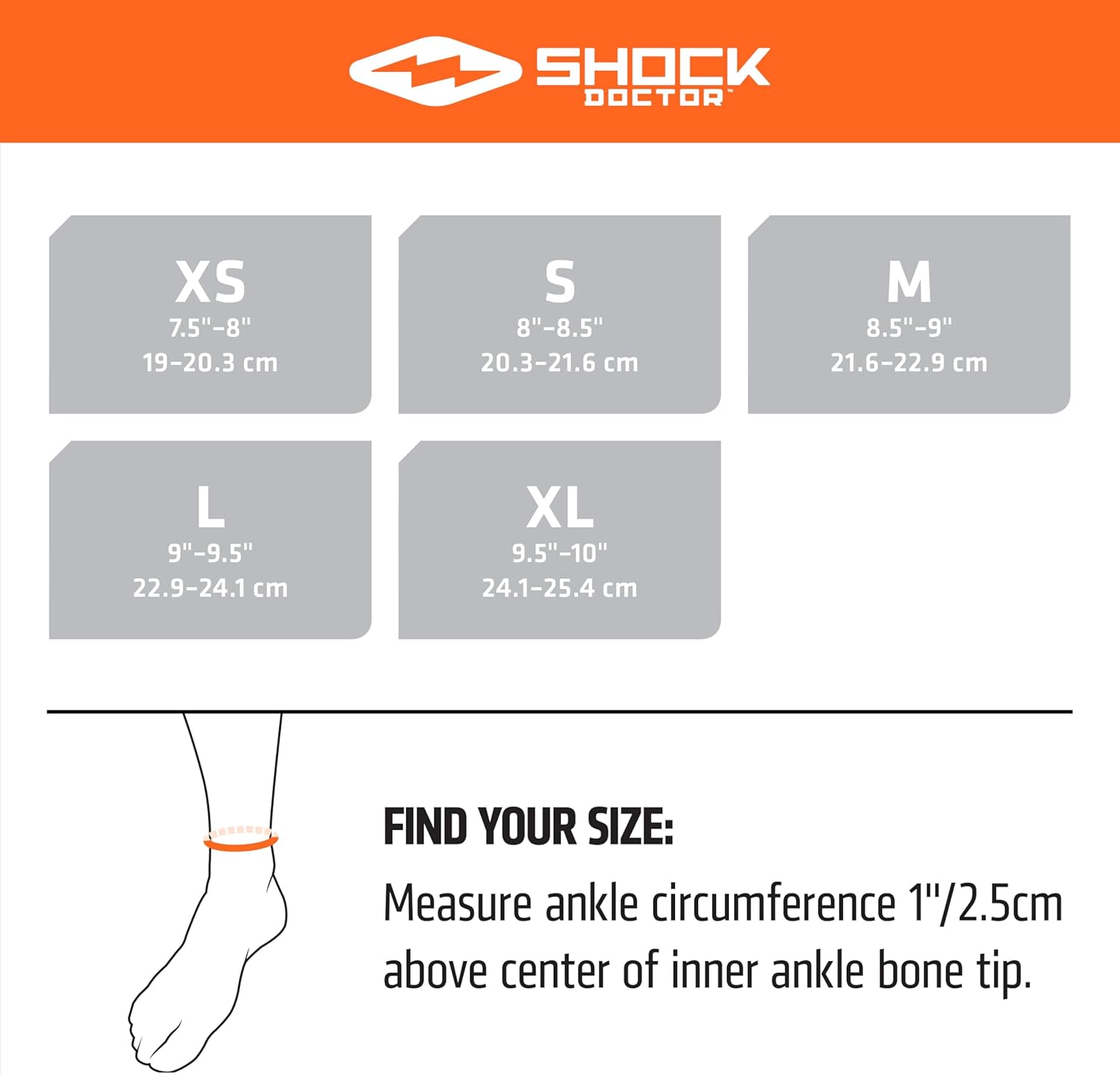 Shock Doctor Ultra Wrap Lace Ankle Brace, Maximum Support, Adjustable Compression

