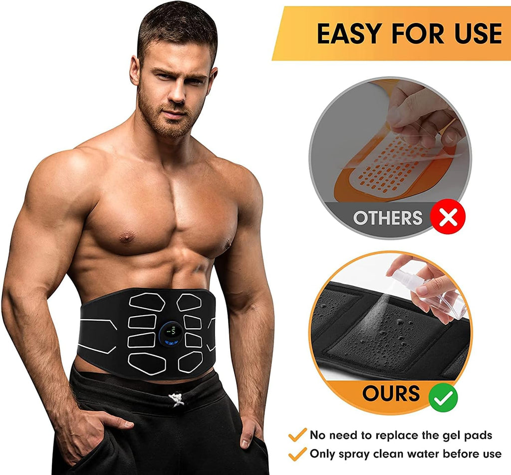 MarCoolTrip MZ ABS Stimulator Abdominal Toning Belt Muscle Toner Fitness Trainer

