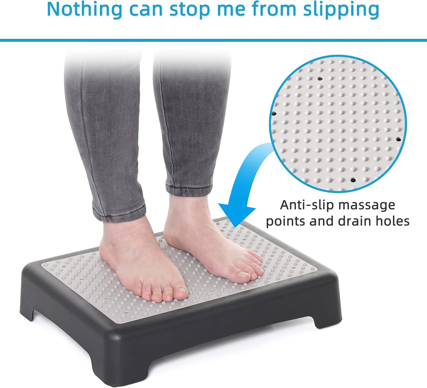 Wefaner Outdoor Step Stool for Adults Mobility Non-Slip Safety Bed Step

