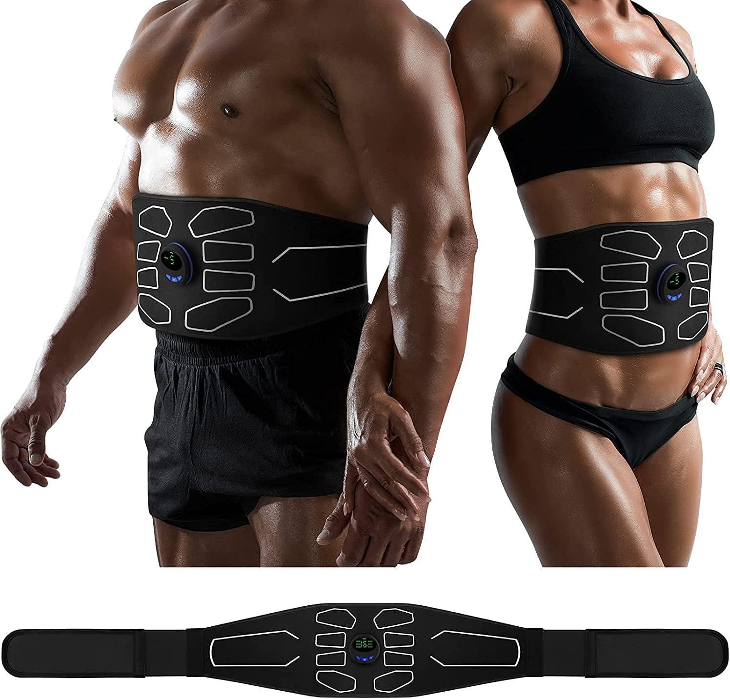 MarCoolTrip MZ ABS Stimulator Abdominal Toning Belt Muscle Toner Fitness Trainer

