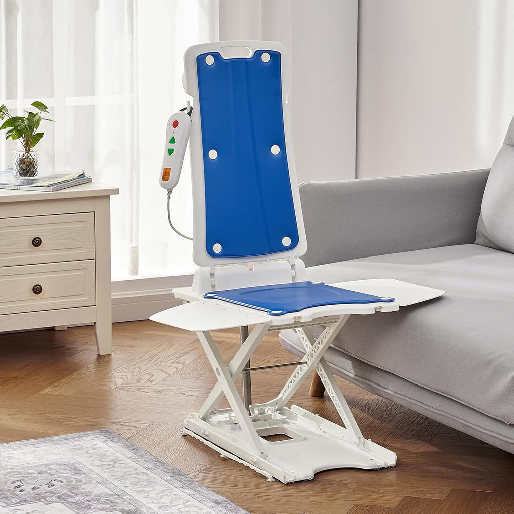 HUANUO 2-in-1 Electric Chair Lift for Elderly, Floor and Bath Lift

