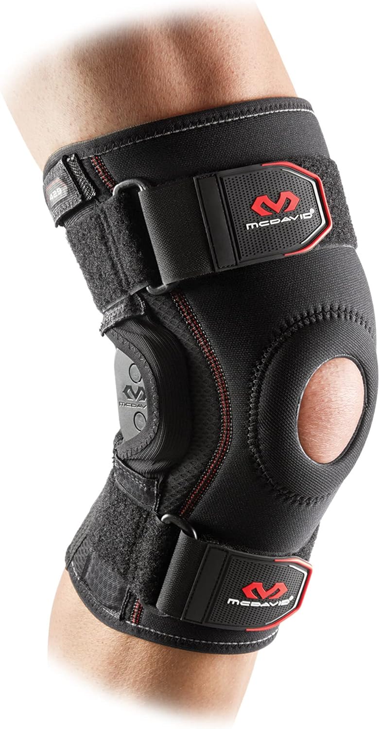 McDavid Knee Brace with Polycentric Hinges, Cross Straps, Adjustable Support

