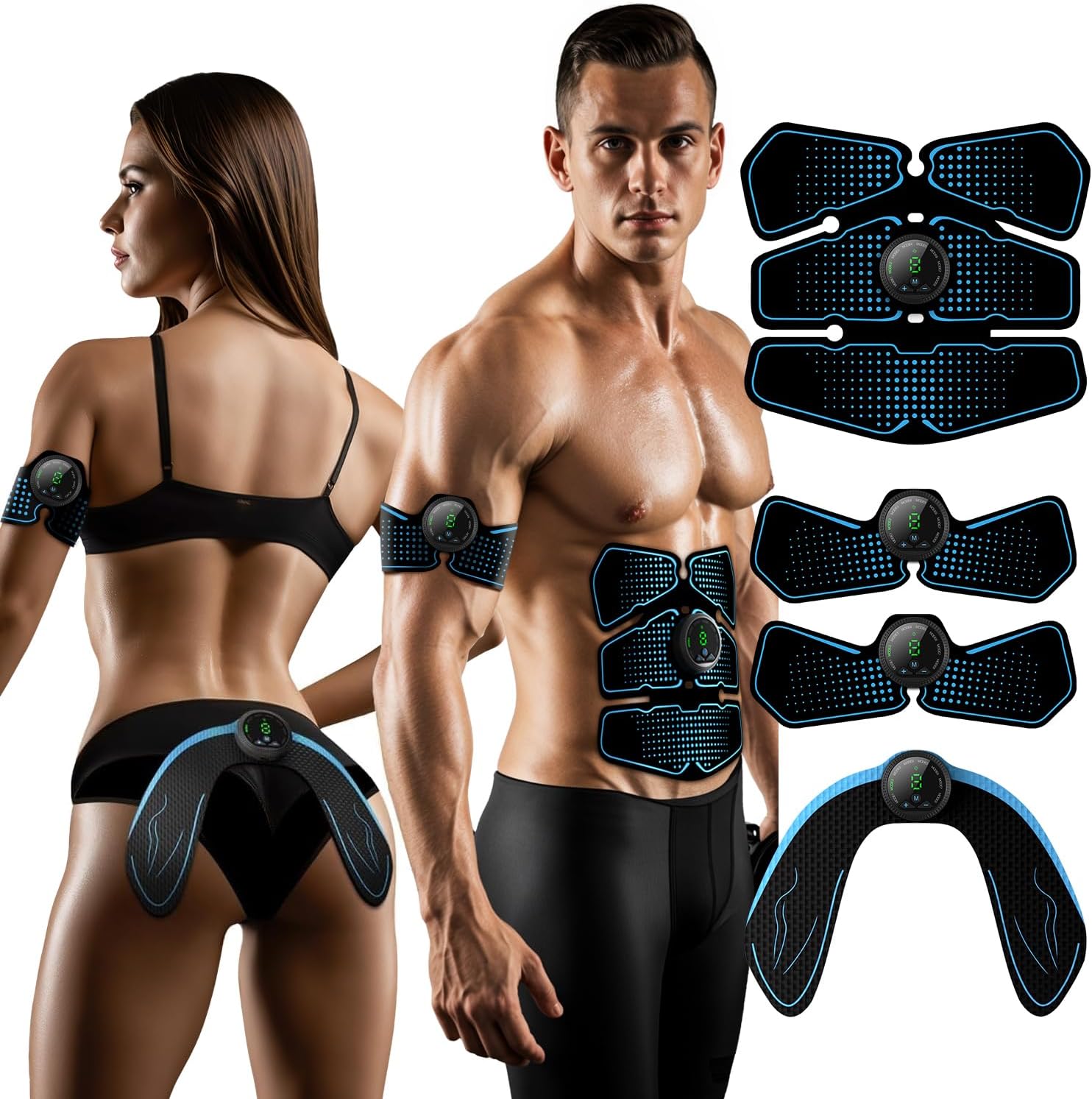 Body Control Muscle Stimulator for Arms, Abdomen, Thighs and Buttocks

