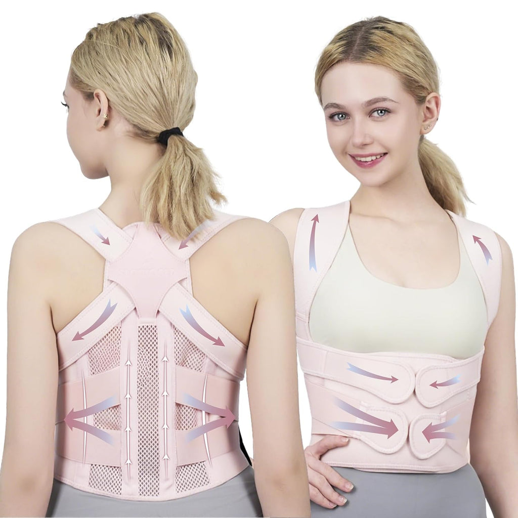 SLOWORLD Posture Corrector Back Brace for Upper and Lower Back Support, Adjustable

