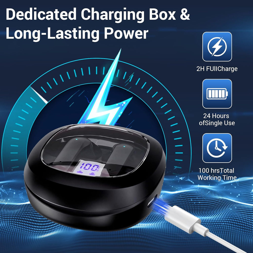 Rechargeable OTC Hearing Aids for Seniors, Intelligent Noise Cancellation


