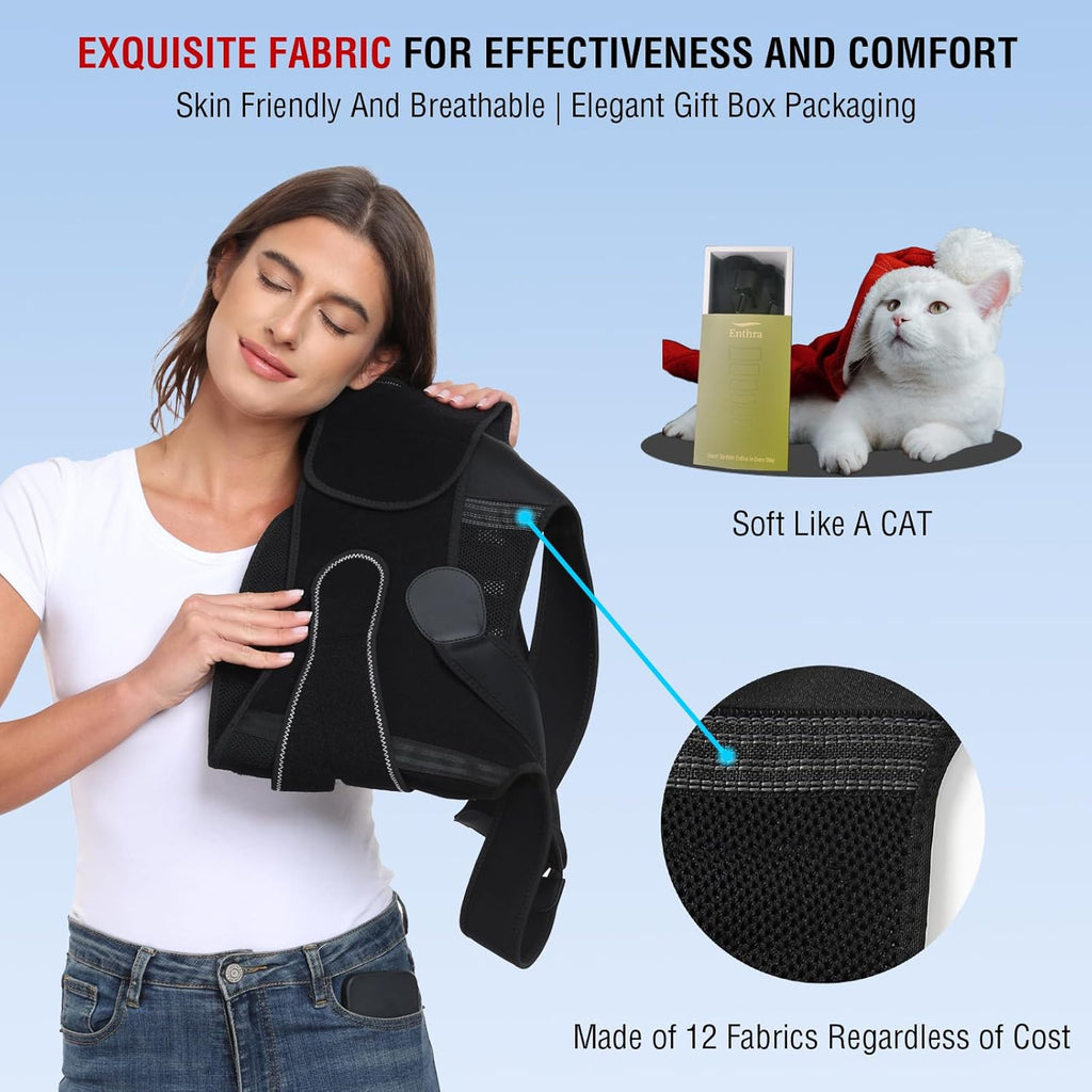 Enthra Back Brace Posture Corrector with Spine Alignment System for Scoliosis

