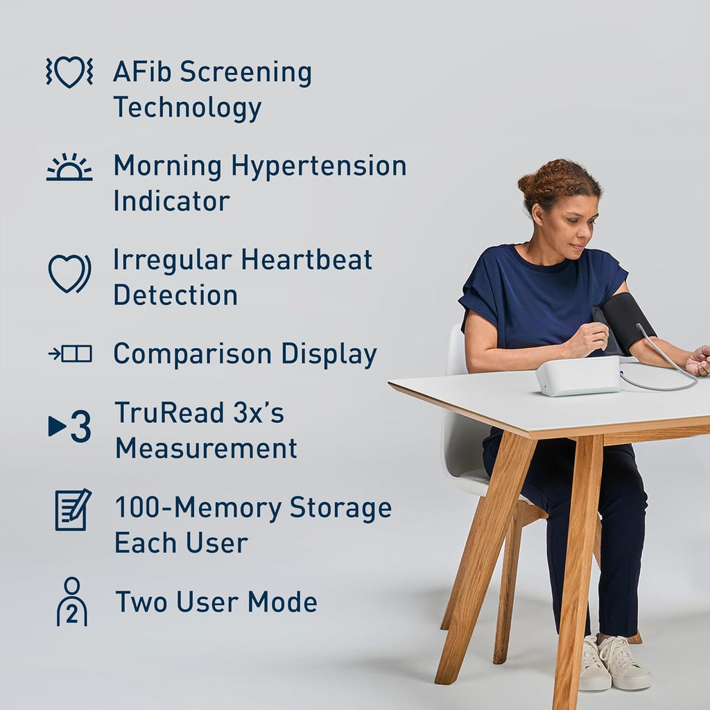 OMRON Platinum Upper Arm Blood Pressure Monitor with AFib Detection, Bluetooth

