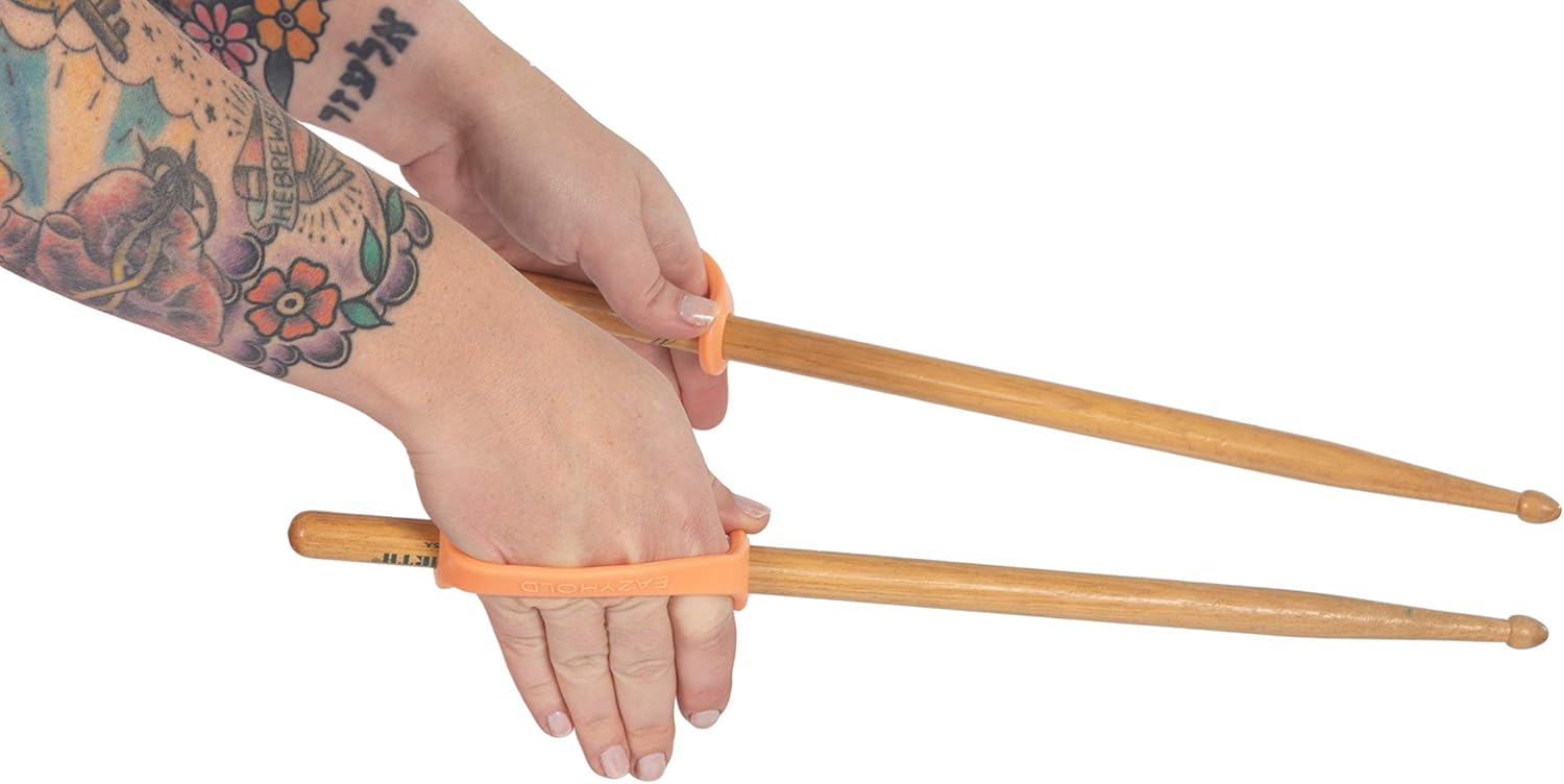 EazyHold Silicone Universal Cuff Aid for Limited Hand Grip, Adaptive Eating Spoon Fork Holder

