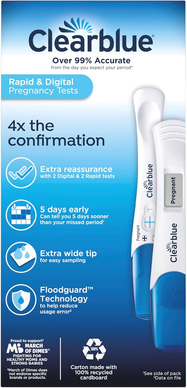 Clearblue Digital Pregnancy Test and Rapid Detection Pregnancy Test Set

