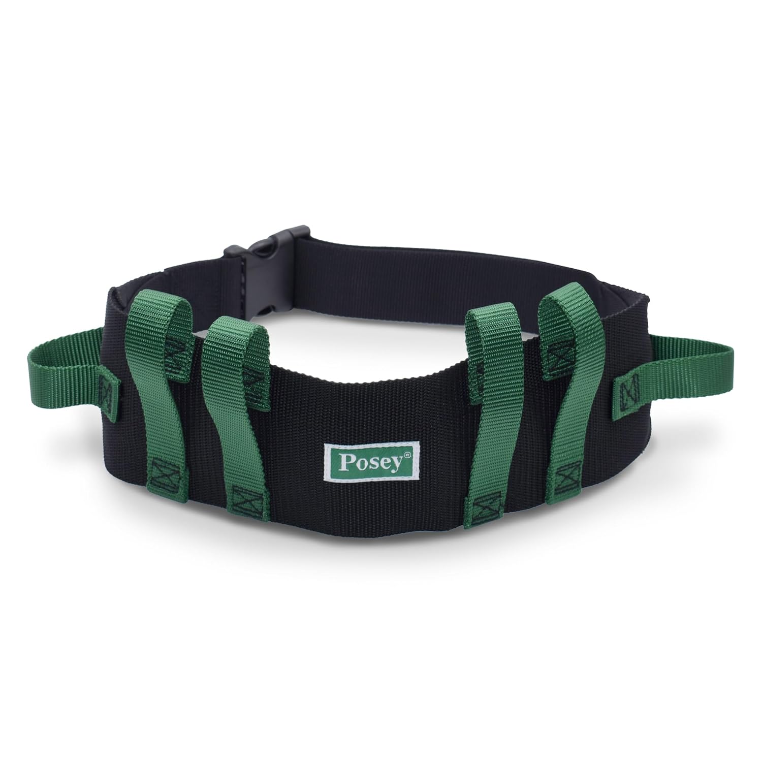 Posey 6537Q Transfer Belt with Handles, Soft Nylon Gait and Walking Belt


