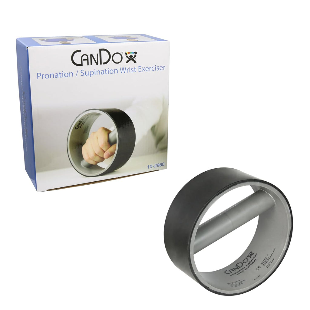 CanDo Pronation Supination Wrist Exercise Wheel for Forearm Rehab


