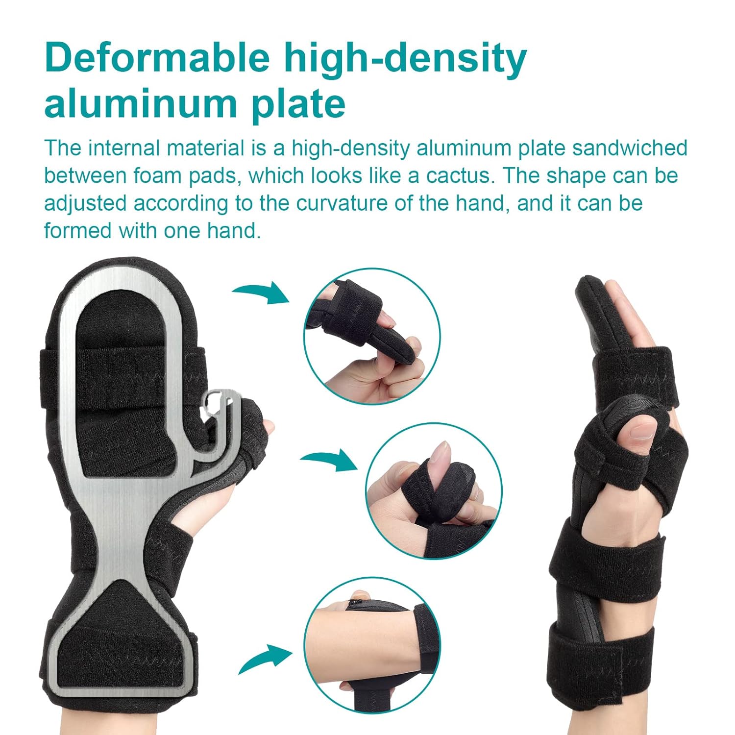 Sylong Resting Hand Splint for Carpal Tunnel Night Wrist Brace Finger Stabilizer

