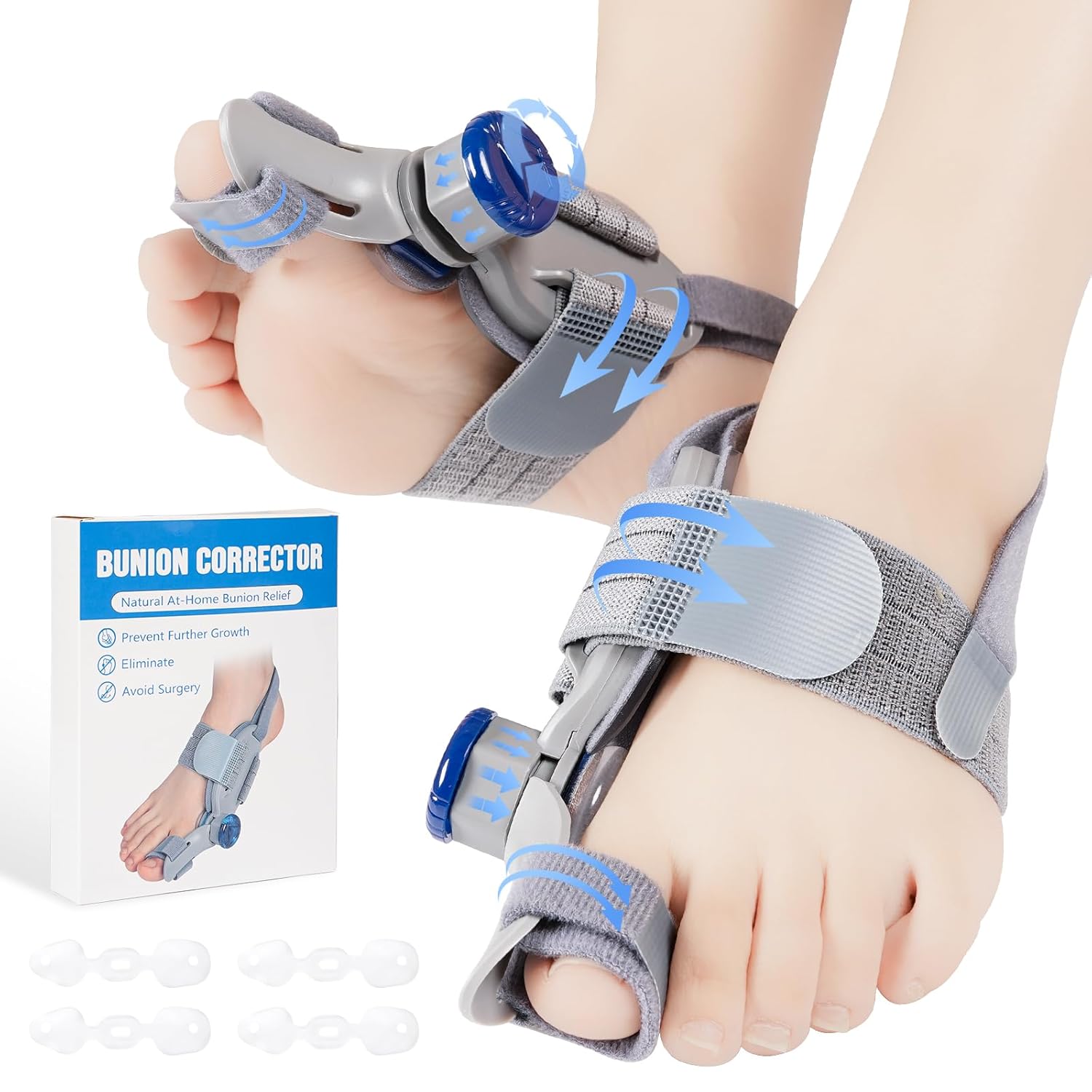 Adjustable Bunion Corrector Toe Straightener for Hallux Valgus Relief Splint

