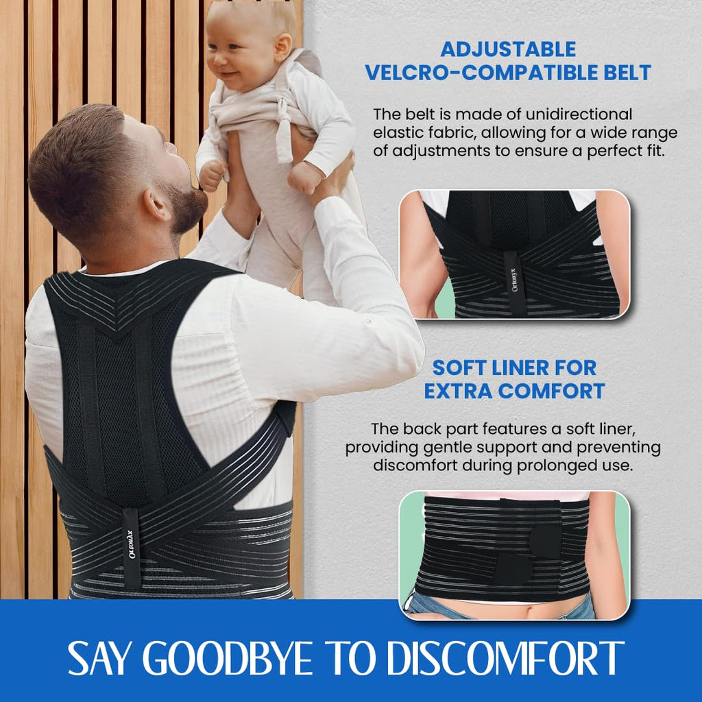 ORTONYX Back Brace Posture Corrector with Clavicle and Shoulder Support

