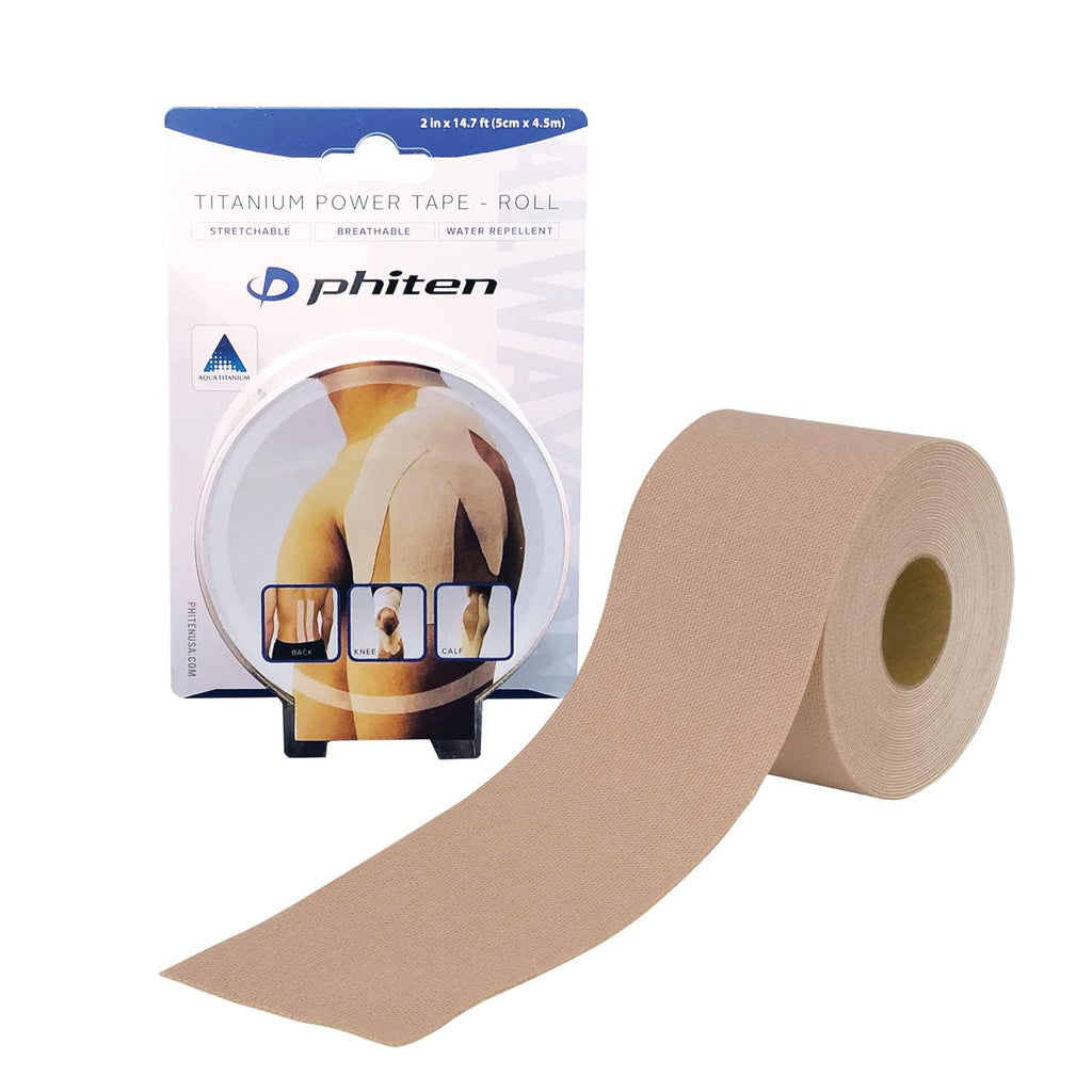Phiten X30 Titanium Power Tape Roll, Water-Resistant Kinesiology Tape

