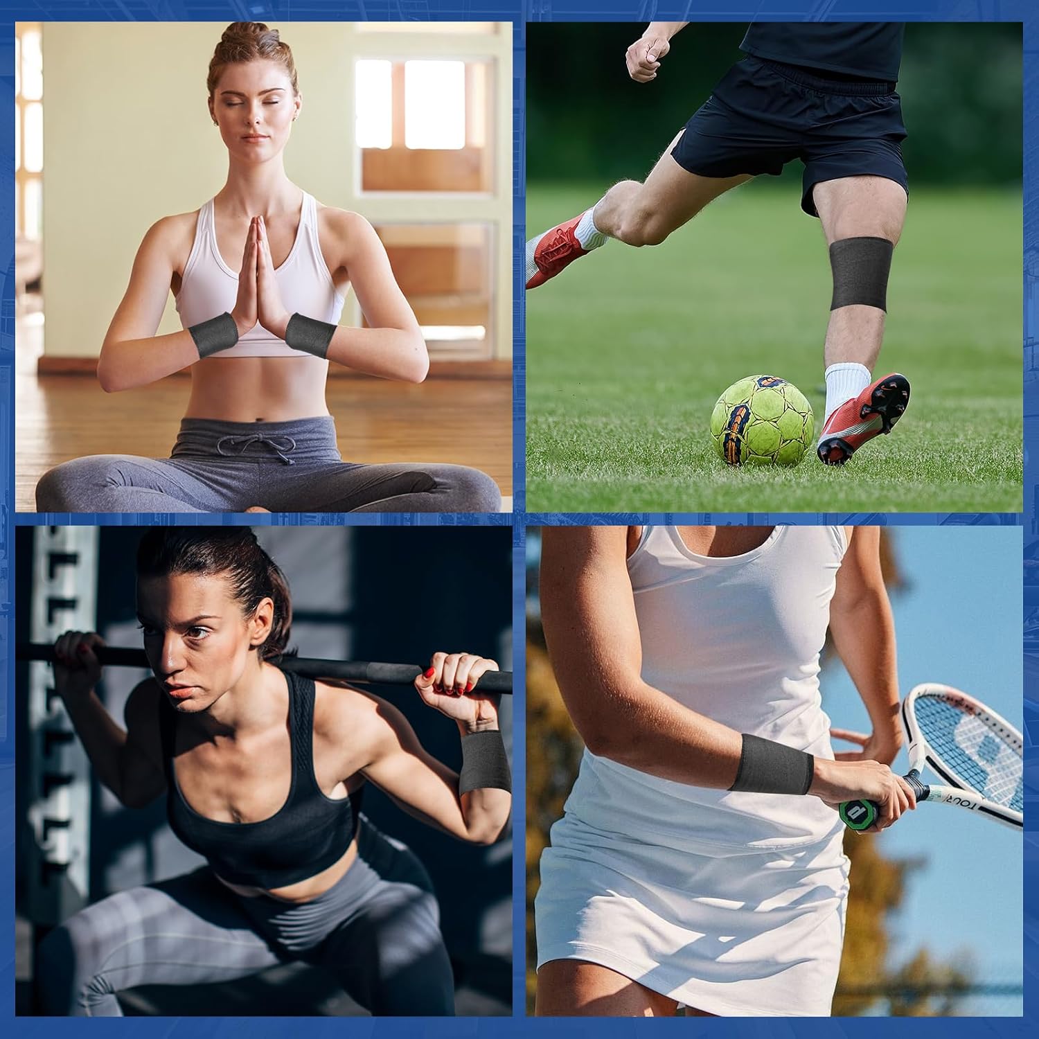 NUITPY Pre Wrap Athletic Tape Foam Underwrap for Hair, Wrists, Ankles, Knees

