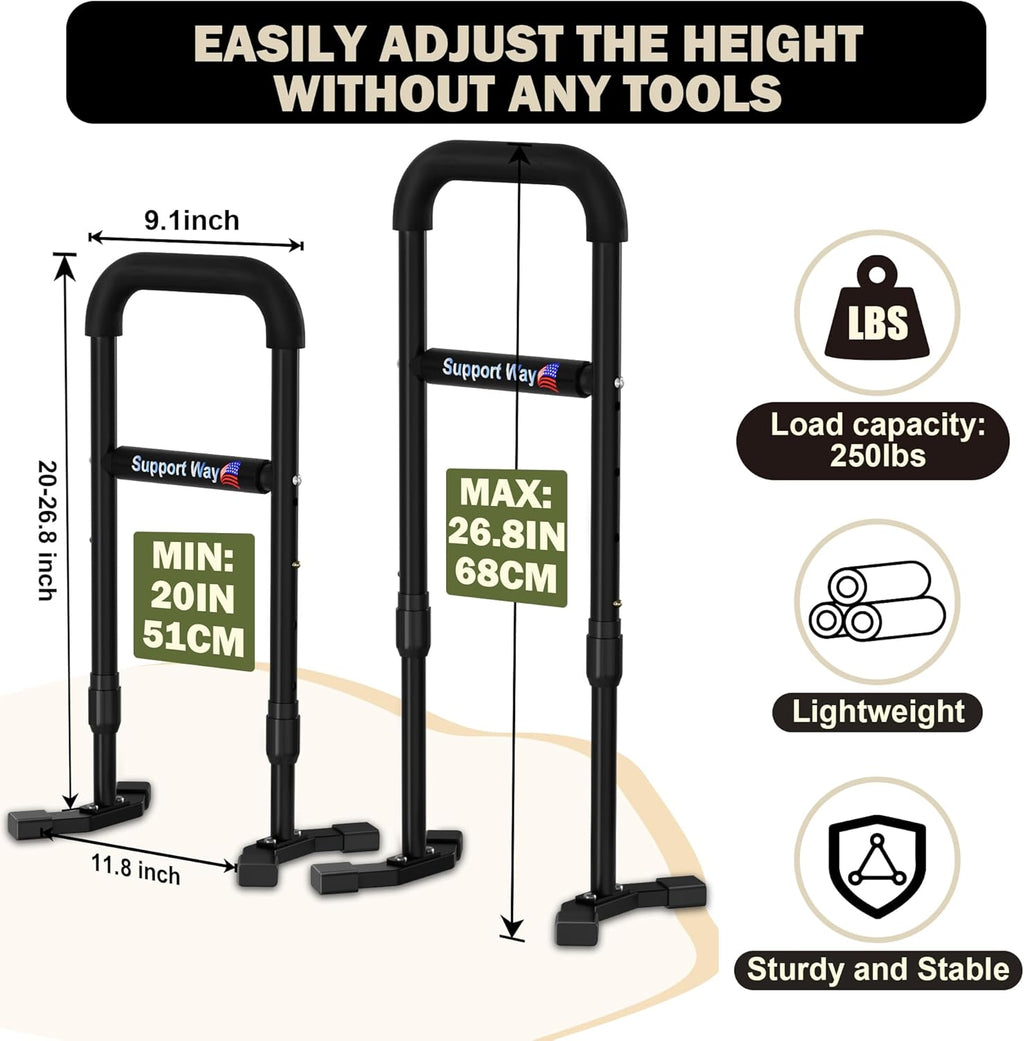 Stand Assist Aid Plus Adjustable Steel Lift Assist for Seniors, Rising from Floor

