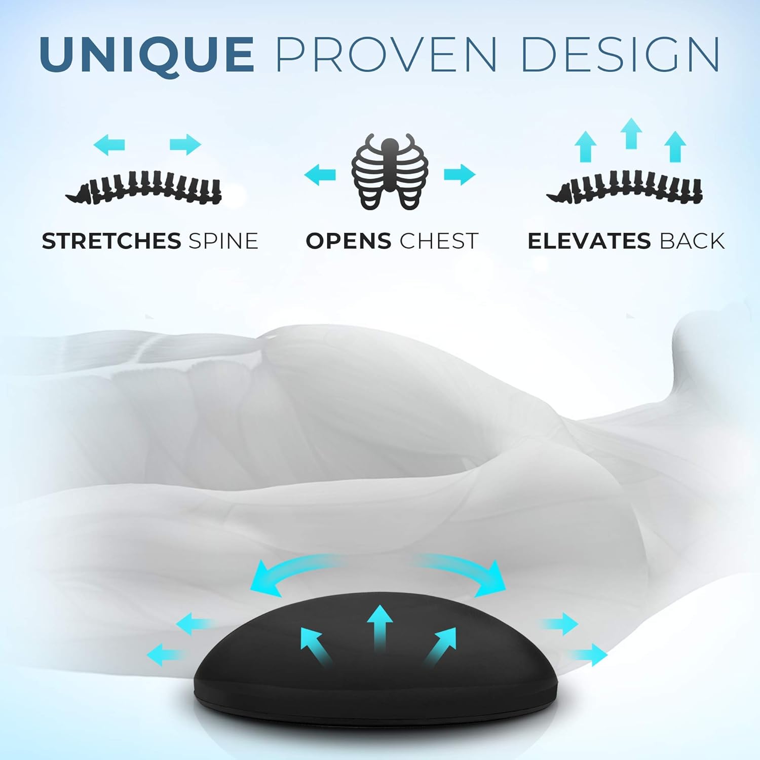 Lumia Wellness Costoblock Firm Thoracic Spine Stretcher for Costochondritis and Tietze Relief


