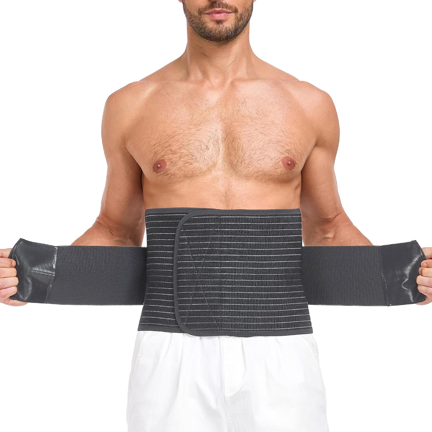 Abdominal Binder for Men and Women Post Surgery Postpartum Hernia Support Belt

