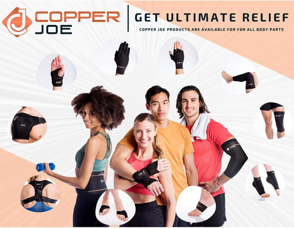 Copper Joe Copper-Infused Compression Shoulder Brace for Rotator Cuff Support

