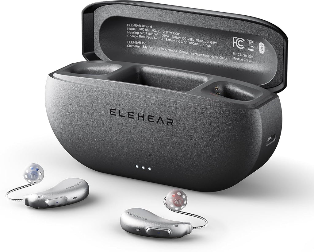 ELEHEAR-Beyond OTC Hearing Aids, AI Speech Enhancement, Bluetooth 5.3, Rechargeable

