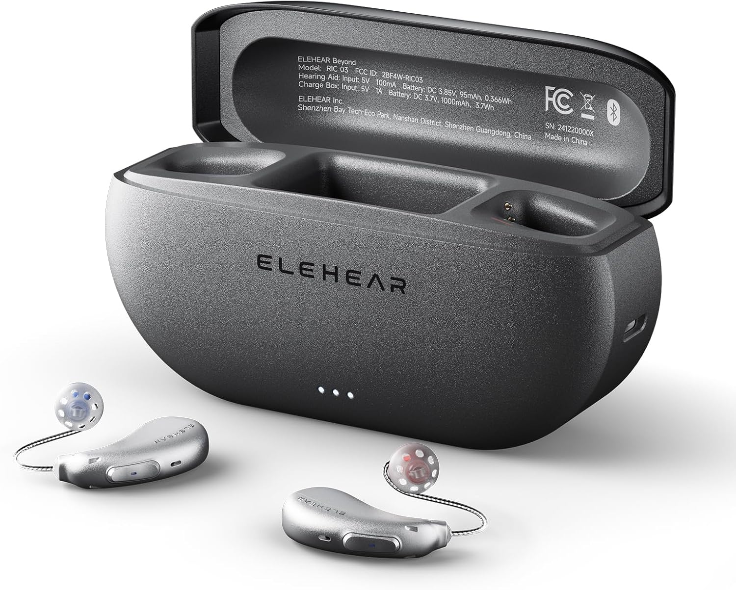 ELEHEAR-Beyond OTC Hearing Aids, AI Speech Enhancement, Bluetooth 5.3, Rechargeable

